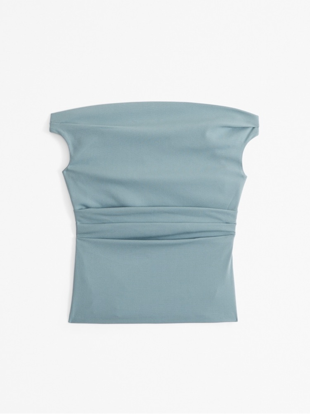 NWT ABERCROMBIE & FITCH Off-The-Shoulder Tailored Drapey Top Ruched Tube - S